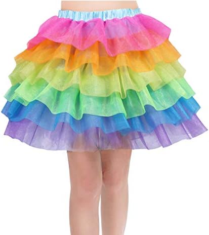 Amazon rainbow tutu skirt Clearance