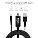 Smilerplus HDMI Cable Adapter 1080P HDTV Digital AV Adapter Cable Compatible Smartphone Projector
