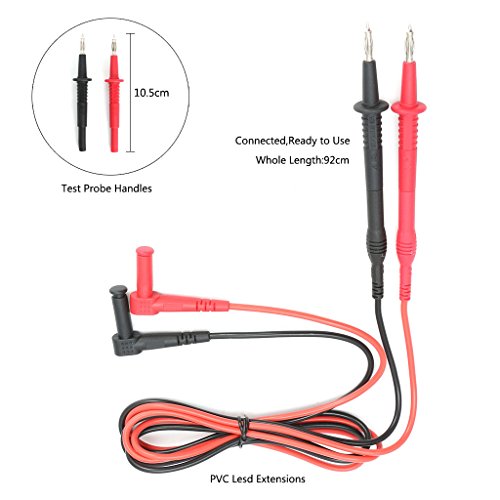 Kangnice 8pc Multifunction Probe Test Lead Cable Clip Needle Set Multimeter Accessory Kit