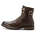 Johnston & Murphy Men's McHugh Shearling Motorcycle Boot, Brown Waterproof Tumbled Full Grain, 8.5 M US