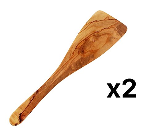 Eddingtons 50007 HIC Harold Import Olive Wood Wide Spatula 12-1/2