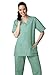 Adar Uniforms Discounted Unisex V-neckline Drawstring Pants Scrub Set - Roomy fit - 701 - Seaspray - S