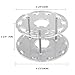DSCbeauty 10 Holes Oval Makeup Brush Set Holder Toothbrush Makeup Brush Kit Drying Rack Oval Brushes Organizer (Clear)