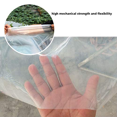 BeGrit 3M x 6M Wasserdichte Transparente Plane Wetterfeste Plane Transparente Strapazierfähige Vordächer und Planen für Gartenmöbel Pflanzen Gewächshaus Pet Hutch Dach