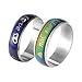 MJartoria I Love You Heart Heat Sensitive Color Changing Emotion Feeling Endless Band Mood Ring Size 5