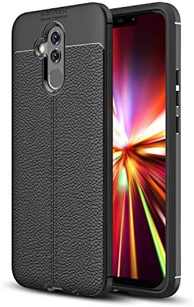 KISCO for Huawei Mate 20 Lite Case,Ultra-Thin Soft TPU Litchi Texture [Shockproof][Anti-Scratch] Protective Case for Huawei Mate 20 Lite-Black