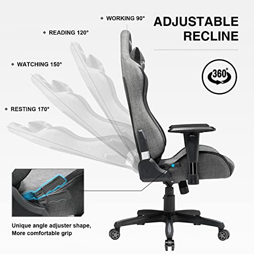 GTRACING Gaming Chair, Fabric Computer Chair, High Back Ergonomic