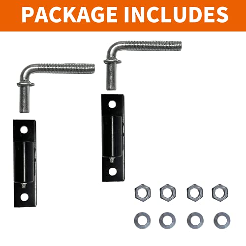 Steel JBolt Hinge Doors Gates 1/2 Inch HeavyDuty Welded Hinge Heavy