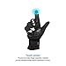 INBIKE Mountain Bike Gloves Cycling Gloves MTB Winter Gloves Silicone Gel Pad Gloves Touch Recognition Full Finger Black X-Large