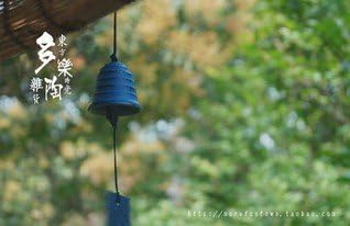 wind chimes Phonological clear victory Kiyan authentic Japanese cast iron metal ornaments Japanese Blue Nice-looking