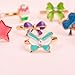 JUNWEISPIN 36 PCS Kids Little Girl Jewelry Jewelry Adjustable Rings Peach Heart Shaped Box Girl Play House Toys and Dress Up Rings Random Shapes and Colors Little Girl Gifts (A1)