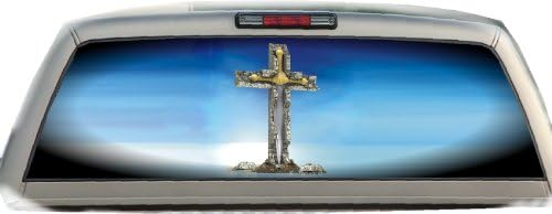 Cross &amp; Sword- 22 Inches-by-65 Inches- Rear Window Graphics