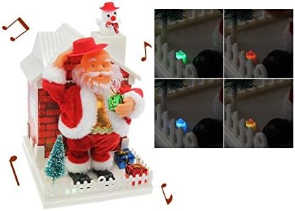Fomax Santa with House and Snowman Automaton