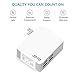 JOTO 4 Ports USB Wall Charger Power Adapter (25W/5A) with Smart IC Intelligent High Speed Charging for Apple, Android and All Other USB Devices (4 outlets USB Travel Charger) (White)