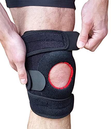 Knee Brace Patellar Tendon Support - Patella Knee Strap Stabilizing Brace for Knee Pain Relief Help Arthritis ACL or Meniscus Tears. Patella Tendinitis Pain with Compression Fits Left or Right Knees