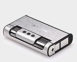 LouisaStore Cigarette Case Dispenser with Butane Jet Torch Lighter (Holds 8)