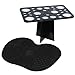 ESARORA Makeup Brush Cleaning Mat and 28 Holes Brush Drying Tower Set