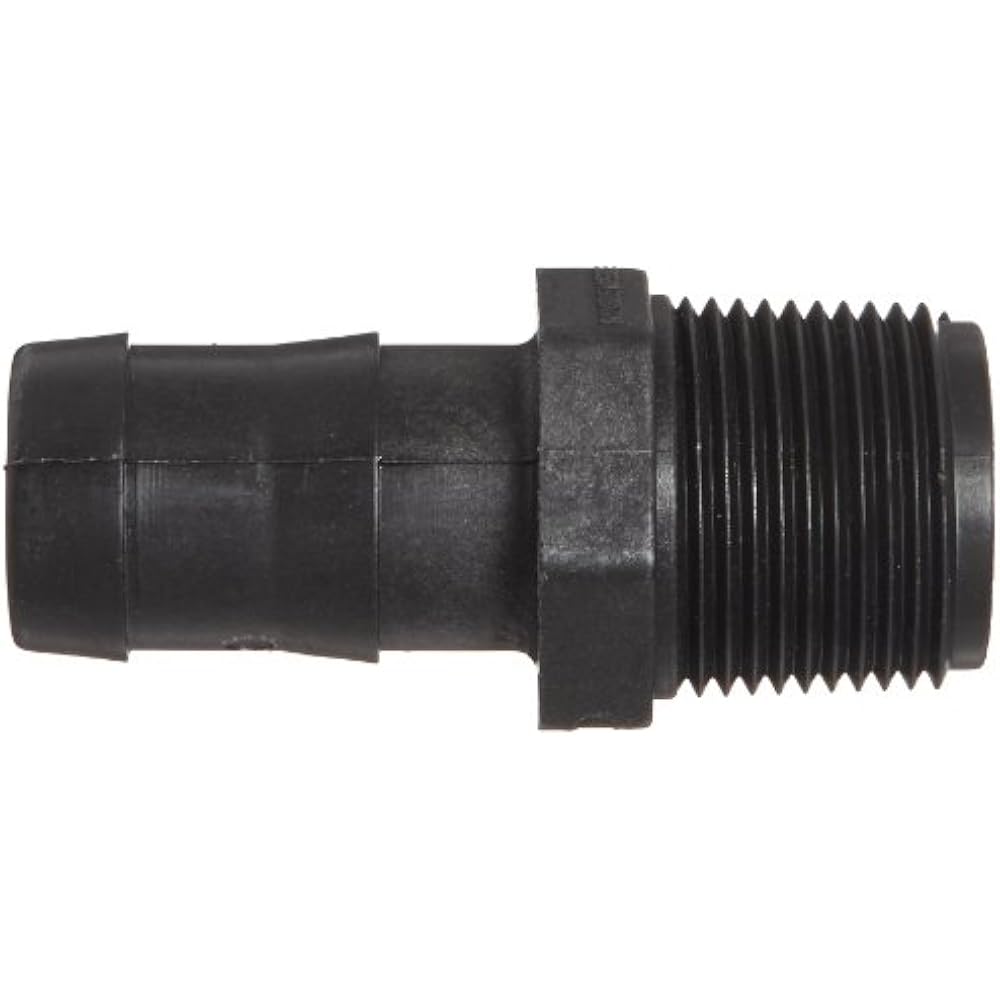 Banjo HB100 Barbed Fittings Polypropylene Hose Fitting, Adapter, 1" NPT