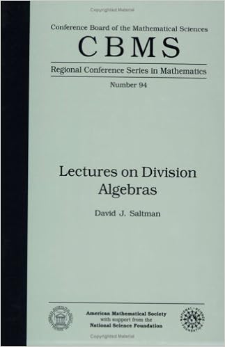 Lectures On Division Algebras (Cbms Regional Conference Series In Mathematics): David J. Saltman: 9780821809792: Amazon.com: Books