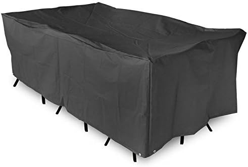 maxineer Outdoor Table Cover Waterproof Garden Furniture Cover Rectangular Large Patio Furniture Cover Black (200x160x70cm/78.74x62.99x27.55inch)