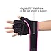 Trideer Weight Lifting Gloves with 18” Wrist Wraps Support, Pro Padded Gym Gloves for Powerlifting, Cross Training, Workout, Best for Men & Women (PAIR) (Rose, XS (Fits 6.3-6.9 Inches))