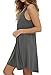 MOLERANI Women's Casual Swing Simple T-shirt Loose Dress, Medium, Grey