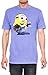 Minions Mens T-Shirt Stuart Guitar Graphic Print Heather Blue Tee (2XL)