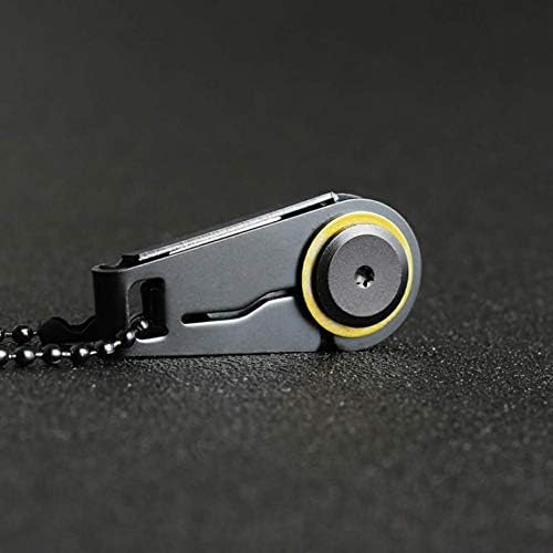 Grandey Mini Zipper Knife Portable Outdoor Survival Emergency Tool Foldable Stainless Steel EDC Key Ring