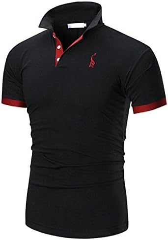 Summer Men Short Sleeve ☀Kstare Men's Classic Solid Soft Stretch Short Sleeves Polo T-Shirt