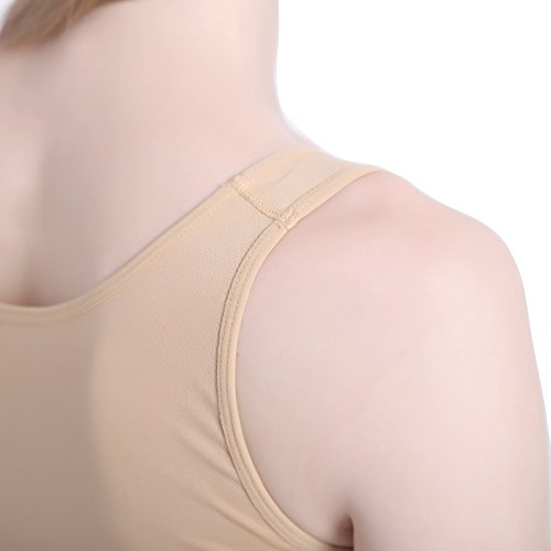 LastFor1 Women's Tank Brifes Seamless Slimming Shapewear Tummy Control Bodysuit (M, Skin 001)