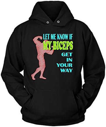 Biceps Hoodie | Biceps Cotton Fleece Hoodie | Great Hoodie with a Creative Quote about Biceps (2XL)