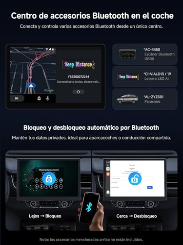 Wireless Android Auto CarPlay Adapter, AI Box CarPlay Android Wireless Auto with Built-in 4GB+64GB, 4G/WLAN/BT Dual/USB, GPS, AI, MicroSD, OTA, Split Screen, CB6C