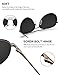 LUENX Aviator Sunglasses Polarized Men Women with Accessories Metal Frame UV 400 60MM