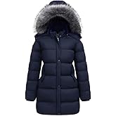 GGleaf Women's Winter Thicken Puffer Coat (Standard & Plus Size) Warm Snow Jacket with Fur Removable Hood