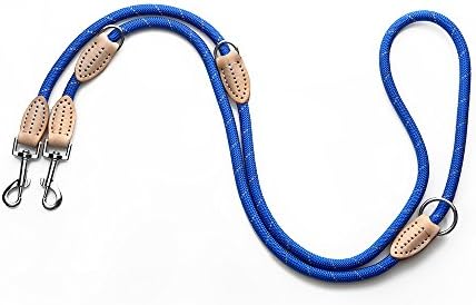 Yommy Correa para Perros Ajustable 3 Niveles 1.2 x 120cm Nylon Reflectante Correa Entrenamiento Azul YM0538AZ