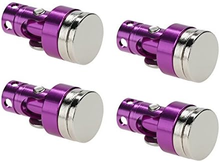 4pcs Invisible Magnetic Body Post Mount for 1/10 AXIAL SCX10 4WD RC Car Remote Control Parts - Purple