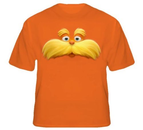 Lorax face Kid's T-shirt with All Sizes (Large, Orange)