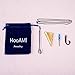 HooAMI Fish Hook Memorial Cremation Ash Urn Pendant Keepsake Necklace,Black