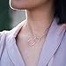 Dear Ava Necklace Gift For Women and Girls | Adjustable Modern Jewelry Pendant Love Gifting Idea for Her with Heartfelt Card | Gift for best friend Silver
