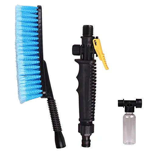 Jepttie Car Wheel Cleaner Brush Wash Tools Easy Reach Soft Bristle Wheel and Rim Detailing Cleaner for Tire Rims, Vehicle, Motorcycle, Bicycle, Engine, Exhaust Tip - Thumbnail 4