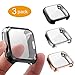 3 Packs Screen Protector Compatible Fit bit Versa, GHIJKL Ultra Slim Soft Full Cover Case for Fit bit Versa, Black, Silver, Rose Gold primary