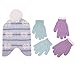 Disney Little Girls Frozen Elsa and Anna Hat and 2 Pair Mittens or Gloves Cold Weather Accessory Set, Age 2-7