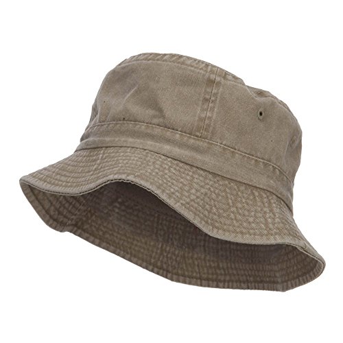 Youth Pigment Dyed Bucket Hat-Khaki OSFM