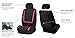 FH Group Full Set Car Seat Covers Unique Flat Cloth, Front Set and Solid Bench Cover with Gift, Easy to Install- Universal Fit for Cars Trucks and SUVs (Pink)