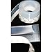 TBWHL Shower Door Bottom Seal Strip Silicone Rubber Sealing Sticker 16 Feet Translucent for Glass Sliding Doors/Shower Enclosures, Self-Adhesive Dust/Noise Proof Weatherstrip (35mm)