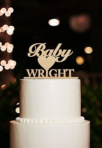 Happy Birthday Personalized Cake Toppers Baby Cake Topper Rustic Baby Shower Gifts Cake Topper Birthday for Kids