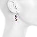 Lux Accessories Silver Tone Christmas X-Mas Jingle Bells Chandelier Earrings