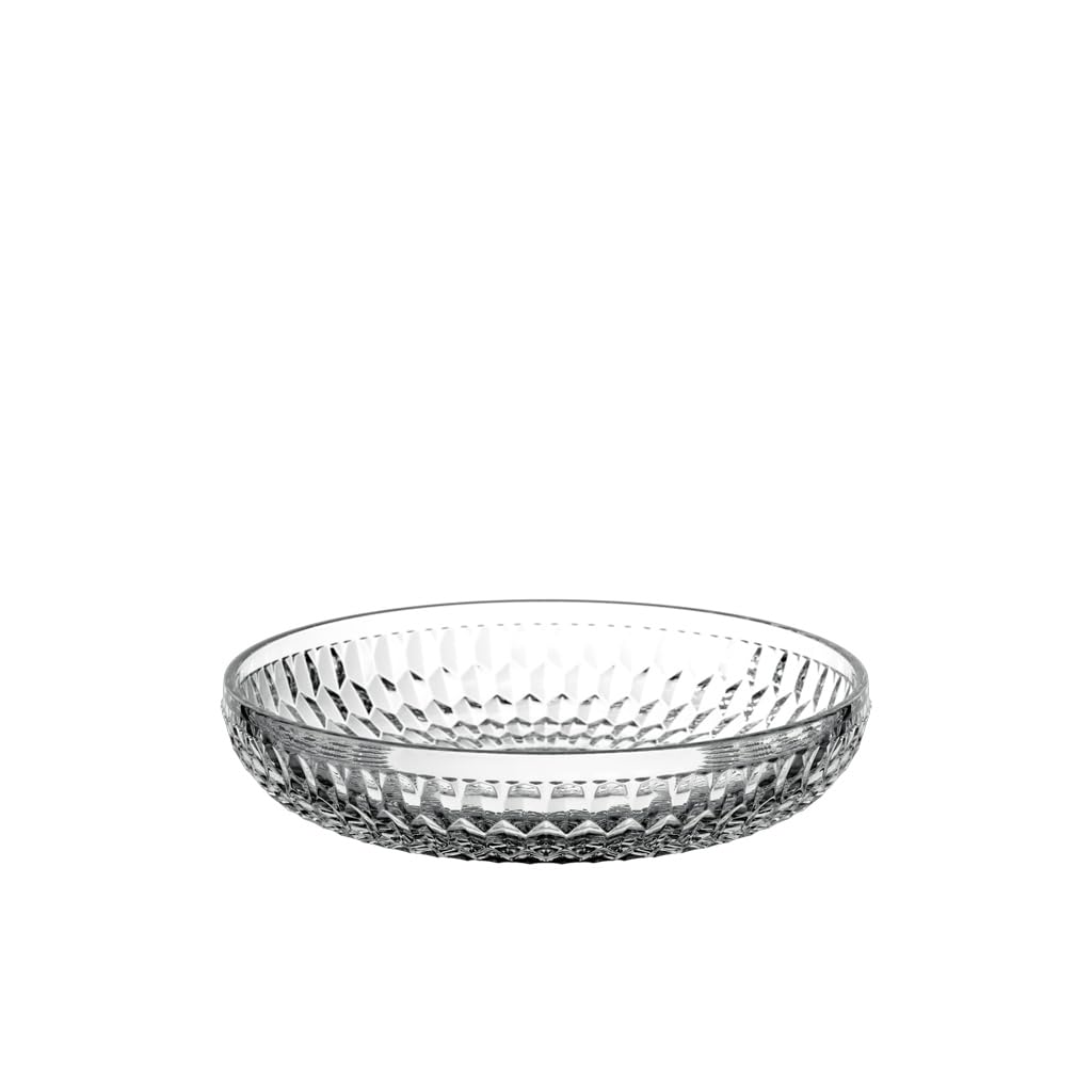 Villeroy & Boch - Boston Shallow Bowl, 24 cm Ø, Crystal Glass Bowl for Desserts, Fruit and Snacks, Dishwasher-Safe, Clear