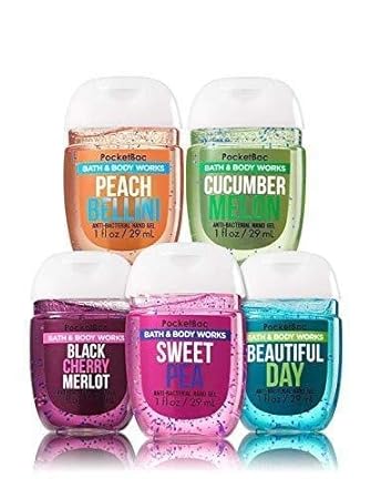 Bath Body Works Fresh Picks Pocketbac Bundle Of 5 Antibacterial Hand Sanitizer Gels