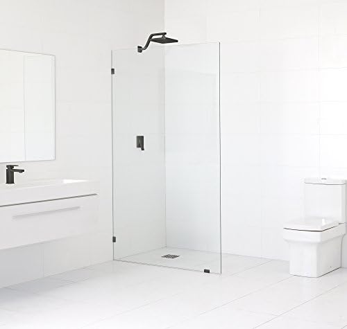 78" H x 38- Frameless Glass Shower Door (Single Panel) Oil Rubbed Bronze Trim Finish